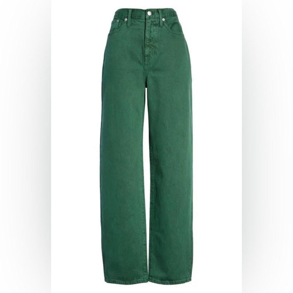 Madewell Garment Dye Baggy Straight Jeans